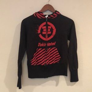 VINTAGE Tokio Hotel zip up hoodie!